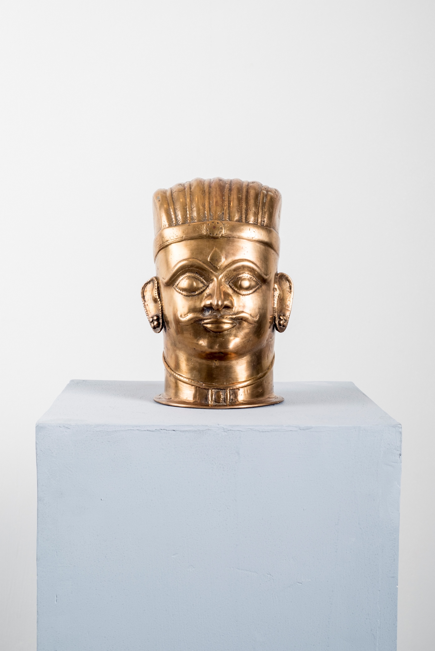 Mukhalingam, Brass, 10 inches, 25.5 cm high