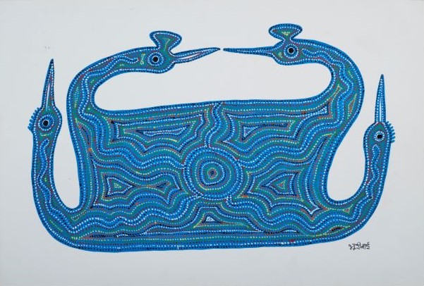 Bhuri Bai, Untitled, Acrylic on Paper, 15 x 22 inches