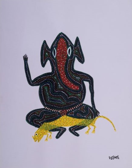 Bhuri Bai, Untitled, Acrylic on Paper, 23.5 x 19 inches